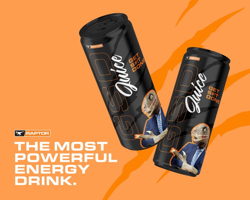 1 can of GSD Juice keeps you ripping it up all day!