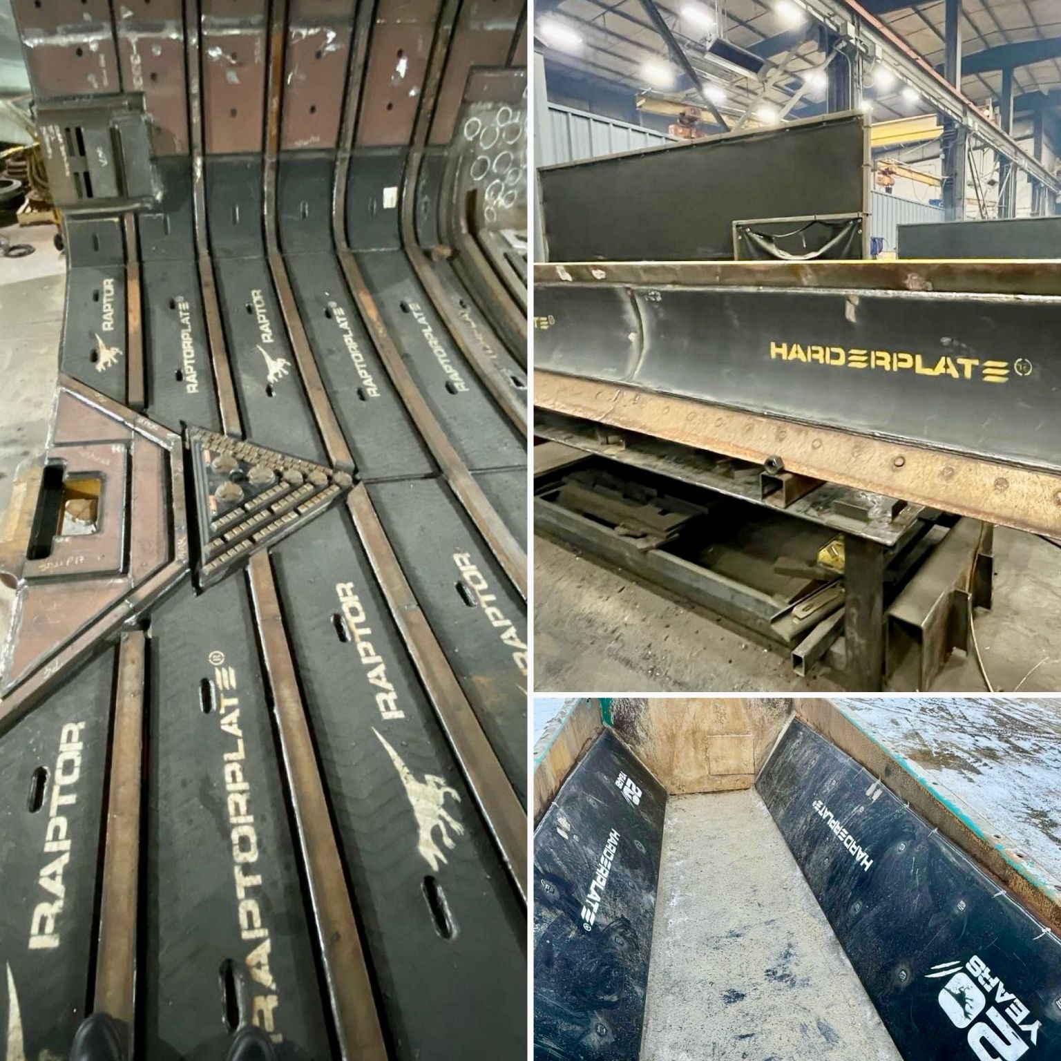 Chrome Carbide RaptorPlate&reg;️ & 400/500 bhn HarderPlate&reg;️ready for the biggest and toughest Jurassic jobs
