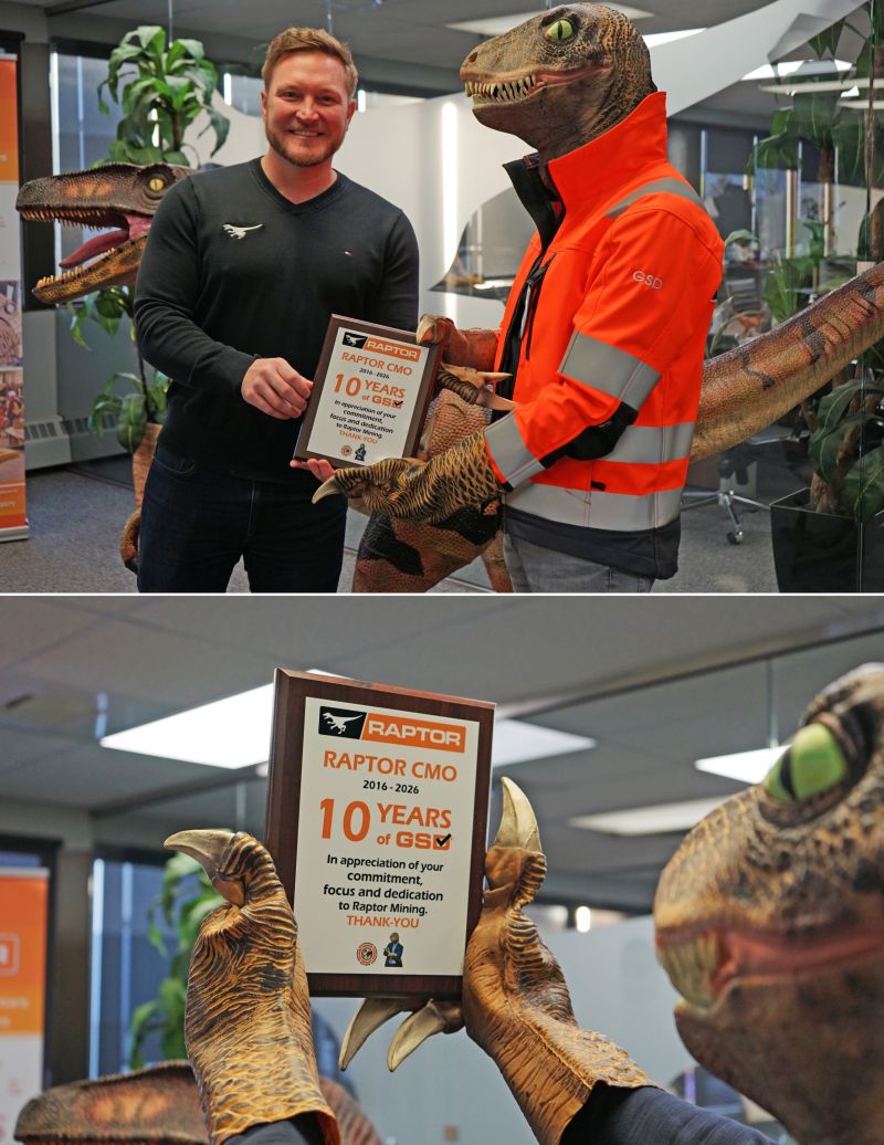 What an awesome 10 years Raptor CMO