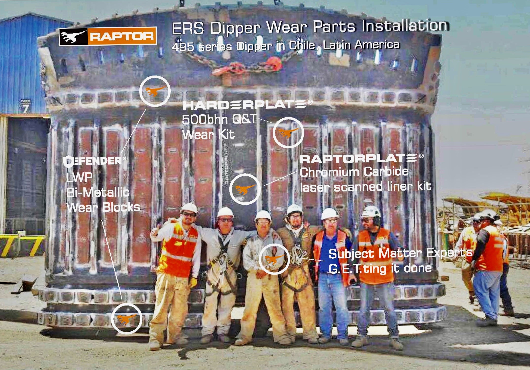 ERS Dipper Wear Parts Installation